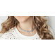 SHORT STRASS NECKLACE SILVER SHORT STRASS NECKLACE SILVER