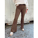 WOOL FLARED PANTS BROWN WOOL FLARED PANTS BROWN