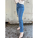 HIGH WAIST JEANS FRONT SPLIT MID BLUE HIGH WAIST JEANS FRONT SPLIT MID BLUE