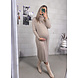 PREG PROOF CABLE COL DRESS TAUPE PREG PROOF CABLE COL DRESS TAUPE