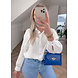 basic mousseline blouse white basic mousseline blouse white