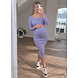 PREG PROOF V NECK DRESS LAVENDEL PREG PROOF V NECK DRESS LAVENDEL