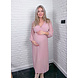 PREG PROOF MAXI PLISSE DRESS PINK PREG PROOF MAXI PLISSE DRESS PINK