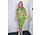 PREG PROOF BUTTON DRESS GREEN