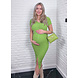 PREG PROOF BUTTON DRESS GREEN PREG PROOF BUTTON DRESS GREEN