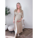 PREG PROOF MOUSSELINE DRESS TAUPE PREG PROOF MOUSSELINE DRESS TAUPE