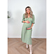 PREG PROOF MOUSSELINE DRESS GREEN PREG PROOF MOUSSELINE DRESS GREEN