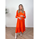 PREG PROOF LOOSE MOUSSELINE DRESS ORANGE PREG PROOF LOOSE MOUSSELINE DRESS ORANGE