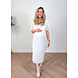 PREG PROOF SOOF PLISSE DRESS WHITE PREG PROOF SOOF PLISSE DRESS WHITE