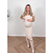 PREG PROOF ROSIE DRESS BEIGE PREG PROOF ROSIE DRESS BEIGE
