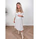 PREG PROOF LOOSE MOUSSELINE MAXI DRESS BEIGE PREG PROOF LOOSE MOUSSELINE MAXI DRESS BEIGE