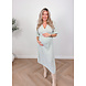 PREG PROOF MOUSSELINE DRESS STRIPED GREEN PREG PROOF MOUSSELINE DRESS STRIPED GREEN