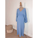 PREG PROOF MOUSSELINE SPLIT DRESS BLUE PREG PROOF MOUSSELINE SPLIT DRESS BLUE