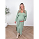 PREG PROOF MOUSSELINE SPLIT DRESS GREEN PREG PROOF MOUSSELINE SPLIT DRESS GREEN