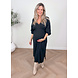 PREG PROOF MOUSSELINE SPLIT DRESS BLACK PREG PROOF MOUSSELINE SPLIT DRESS BLACK