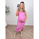 PREG PROOF CELINE STRIPED DRESS PINK PREG PROOF CELINE STRIPED DRESS PINK