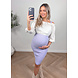 PREG PROOF OFF SHOULDER COTTON TOP BEIGE PREG PROOF OFF SHOULDER COTTON TOP BEIGE