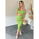 PREG PROOF V NECK2 DRESS SHORT SLEEVE GREEN PREG PROOF V NECK2 DRESS SHORT SLEEVE GREEN