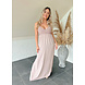 CROCHET VISCOSE MAXI DRESS TAUPE CROCHET VISCOSE MAXI DRESS TAUPE