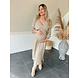 PREG PROOF MOUSSELINE SPLIT DRESS TAUPE PREG PROOF MOUSSELINE SPLIT DRESS TAUPE