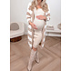 PREG PROOF STRIPED MAXI CARDIGAN BEIGE TAUPE PREG PROOF STRIPED MAXI CARDIGAN BEIGE TAUPE