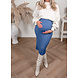 PREG PROOF KNITTED SKIRT DENIM BLUE PREG PROOF KNITTED SKIRT DENIM BLUE