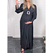 MAXI PLISSE BELT DRESS BLACK MAXI PLISSE BELT DRESS BLACK