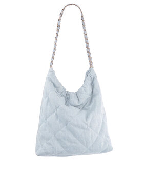 padded denim bag ♡ light blue