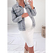 OVERSIZED DENIM JACKET WASHED GREY OVERSIZED DENIM JACKET WASHED GREY