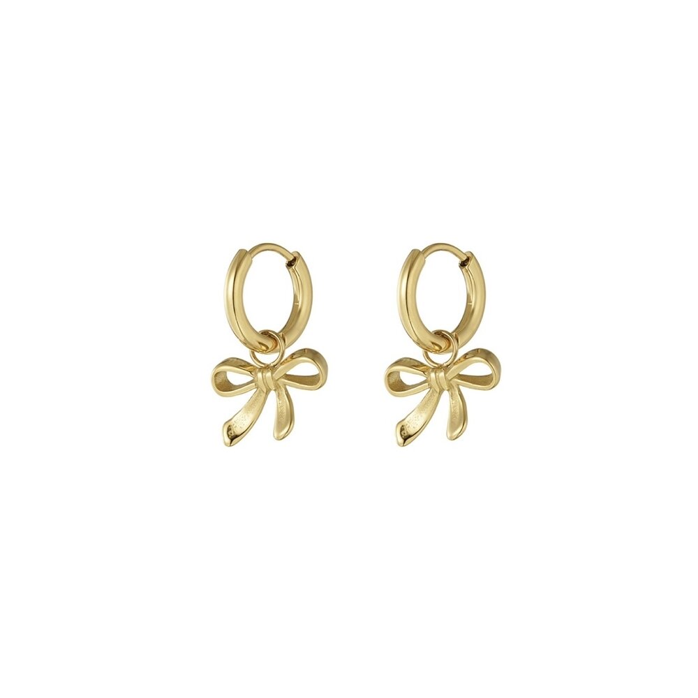 LITTLE BOW EARRINGS GOLD