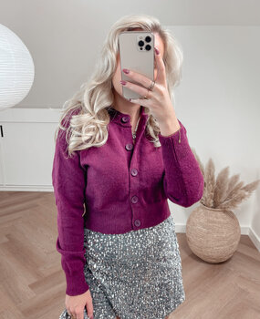 short basic cardigan ♡ cherry red short basic cardigan ♡ cherry red