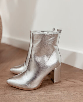 gigi heels ♡ silver