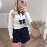 paillette skort ♡ black