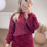 hailey knit ♡ burgundy