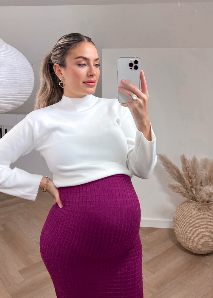 SHORT BASIC KNIT WHITE SHORT BASIC KNIT WHITE