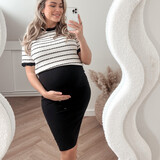 lola knit ♡ beige & black