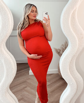 senna maxi dress ♡ red