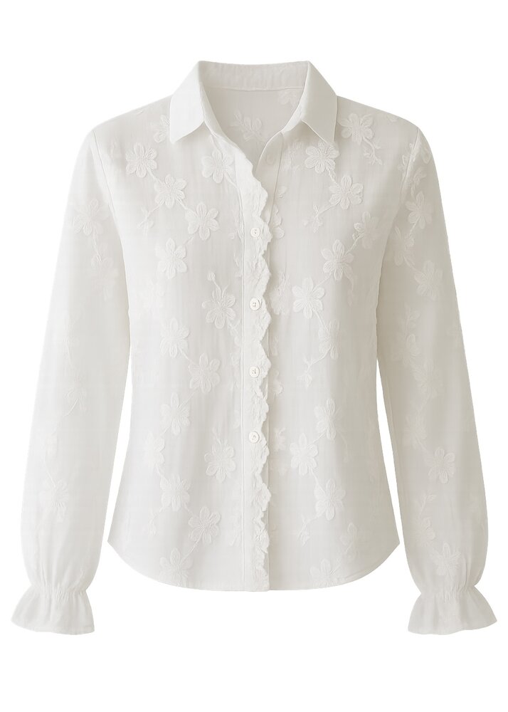 LOUISE BRODERIE BLOUSE WHITE LOUISE BRODERIE BLOUSE WHITE