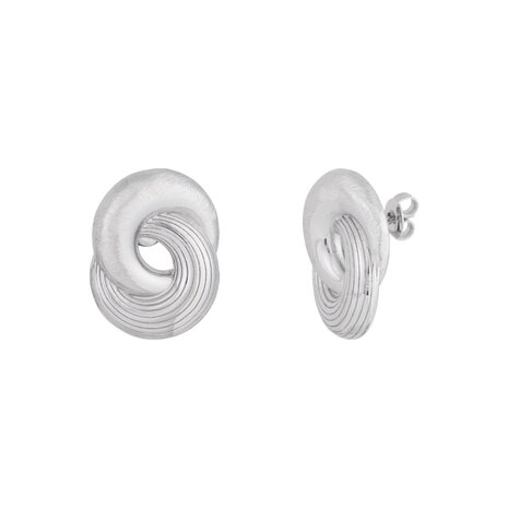 INFINITY TWIST EARRINGS SILVER