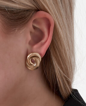 infinity twist earrings ♡ gold