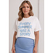 SUMMER STORY TEE OVERSIZED WHITE BLUE SUMMER STORY TEE OVERSIZED WHITE BLUE