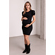 RUFFLE3 SLEEVE DRESS BLACK RUFFLE3 SLEEVE DRESS BLACK