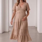 charlene maxi dress ♡ beige