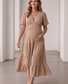 charlene maxi dress ♡ beige
