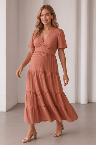 CHARLENE MAXI DRESS OLD PINK CHARLENE MAXI DRESS OLD PINK