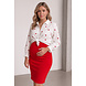 RED3 HEART MOUSSELINE BLOUSE WHITE RED3 HEART MOUSSELINE BLOUSE WHITE