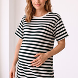 basic tshirt dress ♡ blue & white