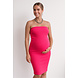 BASIC STRAPLESS DRESS FUCHIA BASIC STRAPLESS DRESS FUCHIA
