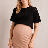 knitted top ♡ black