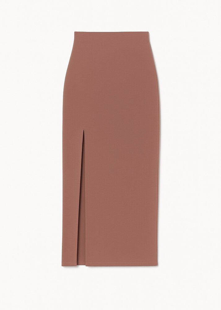 MAXI SPLIT SKIRT OLD PINK